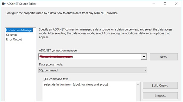 An SSIS source component to extract  SQL Server code for backup