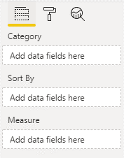 A tree funnel data fields in Power BI