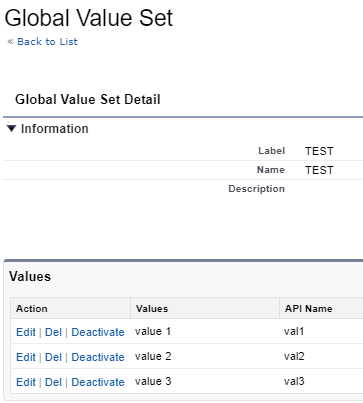 A salesforce global value set (or global picklist)